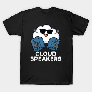 Cloud Speakers Cute Weather Pun T-Shirt